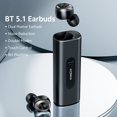 thumbnail image 2 of KONKA KTW7 Bluetooth 5.1 Audífonos Audífonos Dual Master Control táctil de reducción de ruido 40ms B Abanopi Negro, 2 of 7