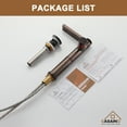 thumbnail image 3 of CASAINC Single Handle Deck Mounted Bathroom Vessel Sink Faucet Spot-Free Single Hole Bathroom Faucet in Brown Bronze with Pop-Up Drain, 3 of 10