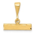thumbnail image 1 of 14K Yellow Gold 14ky Casted Large Diamond Cut Top Charm, 1 of 2
