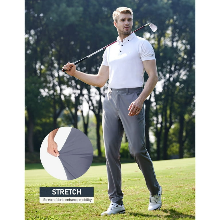 Golf Pants Men Stretch Dress Lightweight Business Casual