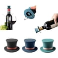 thumbnail image 1 of Tapón de botella de vino de silicona, divertido tapón de vino tinto, reutilizable, resellable, f, 1 of 5