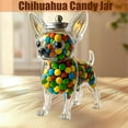 thumbnail image 2 of Dog Candy Jar with Lid, Decorative Dog Treat Storage Container for Kitchen, Candy Dish for Home, Unique Themed Cookie Jar, Cute Pet Lover Gift, Decorative Jar for Snacks(D,1PC), 2 of 7