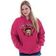 thumbnail image 3 of Betty Boop Breast Cancer Stay Strong Women Plus Size Graphic Pullover Hoodie Brisco Brands 2X, 3 of 4