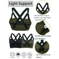 thumbnail image 5 of FANNYC Yoga Sports Adjustable Strappy Bra for Women Criss Cross Wirefree Bras Medium Support Yoga Workout Bra with Removable Cups, 5 of 8