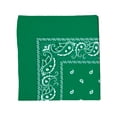 thumbnail image 4 of Cowboy Cotton Dozen Bandana Scarf Paisley Solid 12 Pack, Paisley Lt Green, 4 of 4