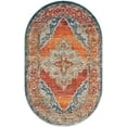 thumbnail image 3 of Unique Loom Isabella Collection Area Rug - Rossellini (5' 1" x 8' Oval Rust Red/Beige), 3 of 8