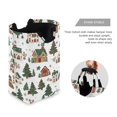 thumbnail image 3 of Yayeee Freestanding Laundry Hamper with Handle Collapsible Large Storage Basket for Clothes, Brown Christmas House, 3 of 7