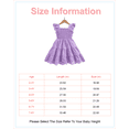 thumbnail image 2 of 2T Baby Girls Dress 3T Girls Sleeveless Dress Toddler Girls Summer Dress Ruffle Solid Color Dress Purple, 2 of 9