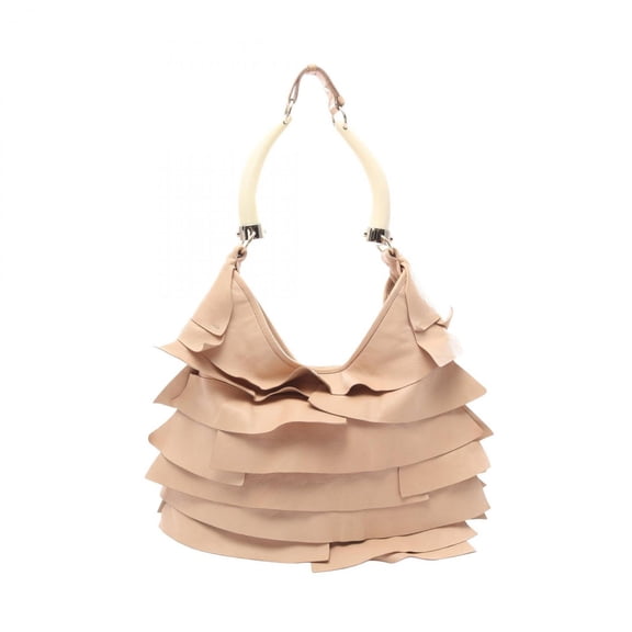 Pre-Owned Yves Saint Laurent Tropez Shoulder Bag/Handbag, Leather, Women's, Beige