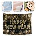 thumbnail image 3 of Happy New Year Party Backdrop Fabric Sign Poster Banner with Pattern Firework for New Year Party Decoration Photo Props Background Supplies, 3 of 5