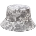 thumbnail image 3 of CoCopeaunts Tie Dye Bucket Hat Women Marble Texturing Fisherman Hat Students Summer Sun Protection Foldable Couples Basin Hat, 3 of 8