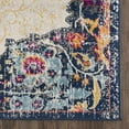 thumbnail image 5 of Hauteloom Tigris Collection Pasha Oriental Farmhouse Hallway, Entryway, Kitchen Runner Rug - Vintage Distressed - Boho Chic Medallion Pattern - Beige, Ivory, Orange, Purple - 2'7" x 7'3", 5 of 7