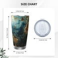 thumbnail image 4 of Bingfone Owl Globe Sculpture for 20 Oz Stainless Steel Travel Mug Double Wall Water Coffee Cup for Home,Office, Outdoor Works Great for Ice Drinks and Hot Beverage-Straw Three-piece Set, 4 of 8