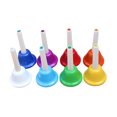 thumbnail image 1 of 8pcs Octave School Handbells Colorful Hand Bell Percussion Instrument Teaching Aids for Kids Teacher Students, 1 of 8
