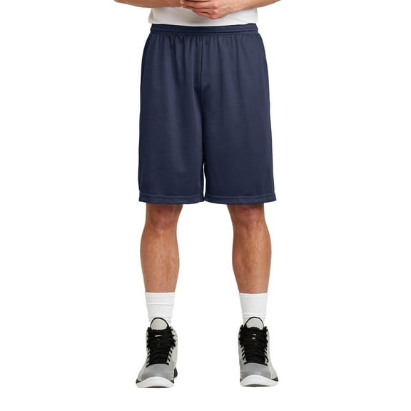 Sport-Tek Long Posicharge Classic Mesh Short. St515 , ST515 , True Navy , XXXX-Large