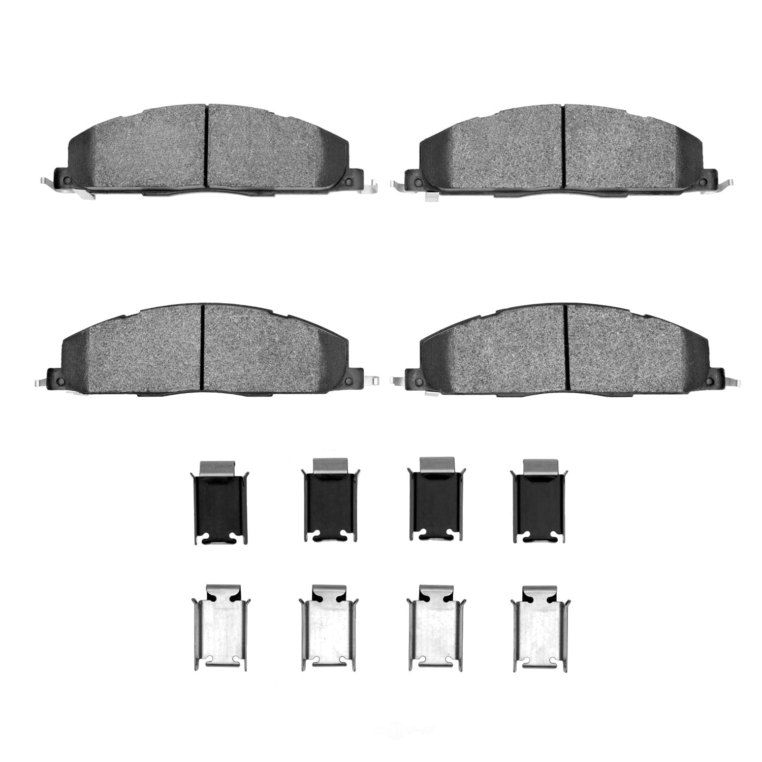 Dynamic Friction Company 1551-1400-01 DFC 5000 Advanced Brake Pads - Semi Metallic and Hardware Kit