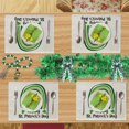 thumbnail image 5 of Happy St. Patricks Day Placemats 12x18 Inch Rainbow Shamrock Table Decorations Seasonal Spring Table Mats Home Party Set of 4, 5 of 5