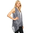 thumbnail image 3 of Cardigan Sans Manches Ouvert devant en Crochet pour Femmes, 3 of 5