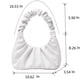 thumbnail image 4 of CYHTWSDJ Bolso de mano con cremallera para mujer, Blanco-M, M, 4 of 5