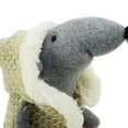 thumbnail image 2 of Northlight 12" Gray and Beige Standing Mouse with Hooded Coat Christmas Tabletop Decoration, 2 of 3