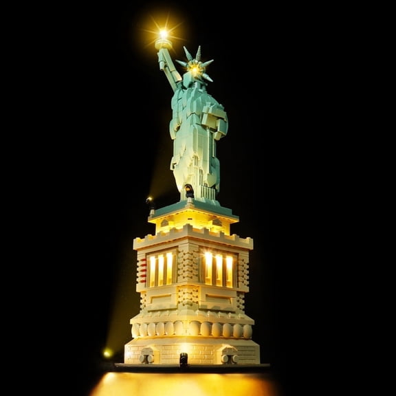 Light Set for (Architecture Statue of Liberty) Building Blocks Model - Led Light kit Compatible with Legos 21042(NOT Included the Model)