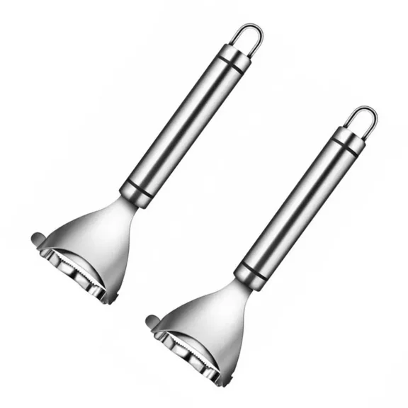 2Pcs Corn Cob Peeler Stainless Steel Thresher Kitchen Cutter Tool