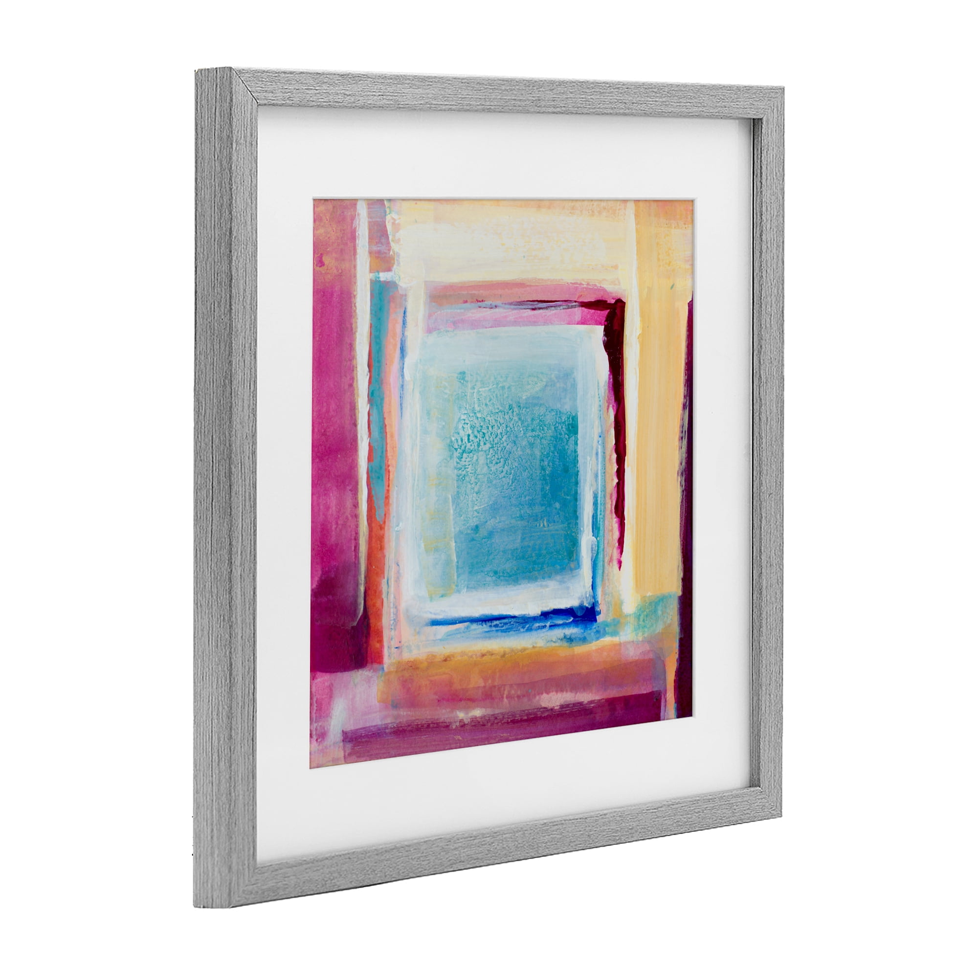 Stupell Industries Bright Colors New Day Gray Framed Print Under Glass, design by Lanie Loreth