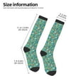 thumbnail image 5 of Balery Mushrooms and Flowers Printed Novelty Socks Men's Women's Crew Socks Sports Socks Knee High Socks Cotton Socks Quirky and Cool Socks, 5 of 9