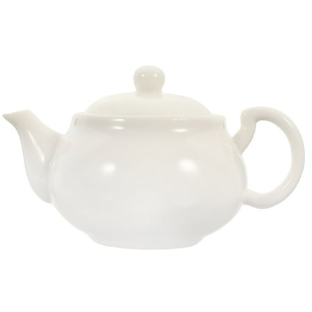 ACDANC White Ceramic Teapot,Kung Fu Teapot,Home Tea Room Ceramic Tea Set