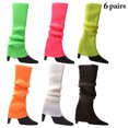 thumbnail image 2 of Leg Warmers Ribbed Warm 6 Pairs Soft Footless Socks Knit Leg Socks for Halloween, 2 of 10