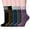 Black/Brown/Blue/Gray/Purple, variant on Holzlrgus Women's Winter Wool Socks Soft Warm Cozy Thickened Crew Causul Socks 5 Pairs