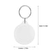 thumbnail image 5 of 100 piezas de llavero circular transparente de acrílico en blanco con marco para fotos, llavero con anilla dividida para regalo, 5 of 5