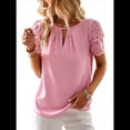 thumbnail image 3 of Blusas de Verano para Mujer, Camisas de , Conjuntos de Vacaciones Modernos, Camisetas de Corta para Negocios, Blusas Casuales de Moda. Rosa M, 3 of 10