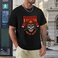 thumbnail image 4 of Firefighter Dashing Men's Cotton Short Sleeve HD Print Tee for Casual T-Shirt Crew Neck Top Black M, 4 of 7