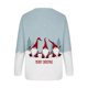 thumbnail image 5 of ICHUANYI Liquidación Mujeres Mangas Casual Navidad Impresión Cuello Redondo Sudadera Cuello Redondo Jersey Túnica Tops ICHUANYI WER2023082200027, 5 of 5