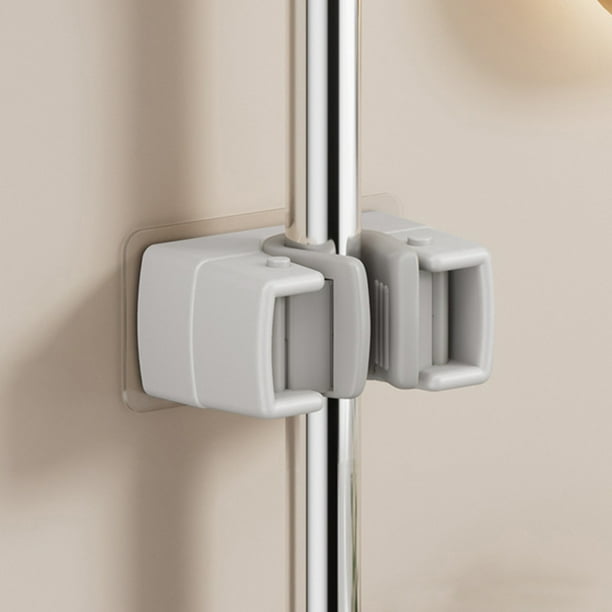 pstuiky Estante para trapeador y escoba organizador de pared estante resistente para cocina lavandería jardín almacenamiento