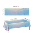 thumbnail image 3 of Waterproof Disposable Tablecloth-100x270 cm (39x106 in) Sky Blue or Purple PVC Plastic-Party Supplies,Dining Table Cover for Birthdays,BBQs,Events-1 PC, 3 of 7