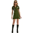 thumbnail image 2 of Adult's Small Size 4-6 US Navy Top Gun Fighter Pilot Sexy Costume, 2 of 2