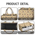 thumbnail image 4 of Large Capacity Tote Bag,Yellow Highland Cow Flower Pattern Handbag Fashion Luxury Tote Bag,15.7"x13"x 5.1" Inches,Laptop Compatible, 4 of 6