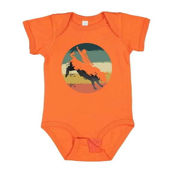 Inktastic Bull Riding Rodeo Rider Boys or Girls Baby Bodysuit