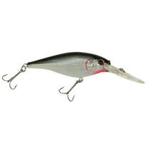 Berkley Flicker Shad Fishing Lure, Black Silver, 1/4 oz