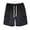 Black, variant on Mens Baggy Denim Cargo Shorts Relaxed Fit Drawstring Elastic Waist Straight Leg Flap Pocket Jean Shorts for Casual Daily Outdoor Wear Black S