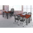 thumbnail image 3 of Regency 30 in. Small Square Breakroom Table- Cherry Top, Black Legs, 3 of 5