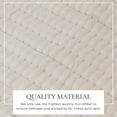 thumbnail image 2 of Great Bay Home Detailed Channel Stitch Microfiber All-Season Quilt Set With Shams (King, Light Gray), 2 of 6