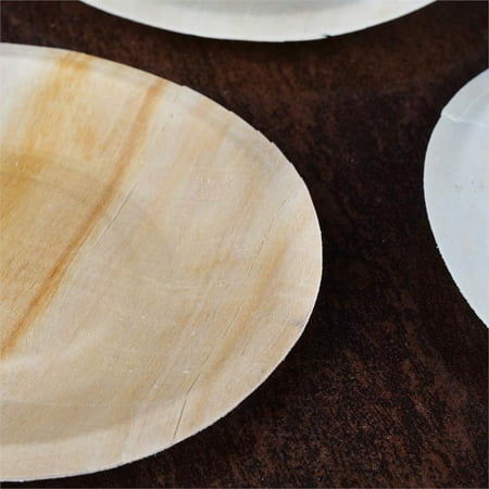plates wooden balsacircle birch tableware biodegradable disposable pcs eco friendly round natural