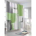 thumbnail image 3 of Sage Green Shower Curtain, Gray Graffiti Color Blocks Abstract Modern Art Waterproof Shower Curtain Set with 12 Hooks Lightweight Washable Fabric Shower Curtains for Bathroom 36x72 Inches, 3 of 6