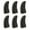 Black, variant on REACHISE Gaming Finger Sleeves for Mobile Controllers: Thumb Cover 6pcs