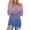 Blue, variant on Women's Ombre Color Fleece Pullover Sweater, Soft Plush Long Sleeve Crewneck Top with Two Front Pockets for Casual Comfort, Daily Wear and Cozy Outfits Blue L