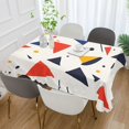thumbnail image 2 of Yayeee Tablecloths 60" x 120" Rectangle Wrinkle Resistant Party Table Cover, White Geometric, 2 of 8