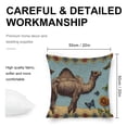 thumbnail image 2 of camel butterfly Qajar artlinen throw pillowcase decoration pillowcase gifting preferred 20x20 inch cushion cover 4 sets sofa pillowcase sofa bedroom living room car, 2 of 8